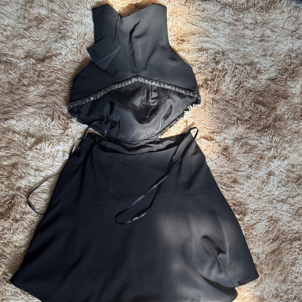 NBD Black Backless Dress